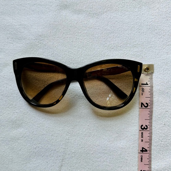 Jimmy Choo half black half tortoise gold embellished sunglasses - Picture 9 of 9
